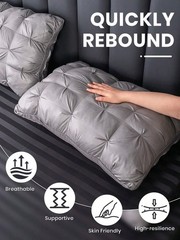 Queen Size Pillow Set of 2 Soft Gel Cushions for All Sleeping Positions UPGRADED
