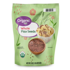 Great Value Organic Whole Flax Seed, 22 oz…