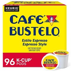 Café Bustelo Espresso Style Dark Roast Coffee, 96 Keurig K-Cup Pods