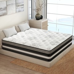 12″ 14″ Twin Full Queen King Mattress Gel Memory Foam Pocket Coil Bed In a Box