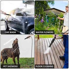 Stainless Steel Metal Garden Water Hose Pipe Flexible Lightweight 25/50/75/100FT