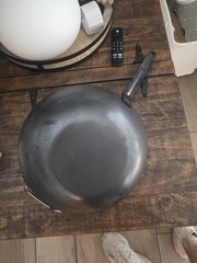 de Buyer – Blue Carbon Steel Wok Pan 2mm Thick 12.5” Diameter, – Made in France