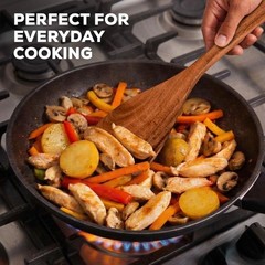 Premium 11pcs Acacia Wood Kitchen Utensil Set – Natural & Non-Stick Safe Cooking