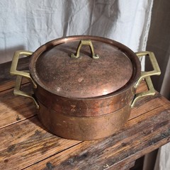 Paul Revere 1801 Copper Stockpot w/ Lid, 8 Qt, Gas/Electric