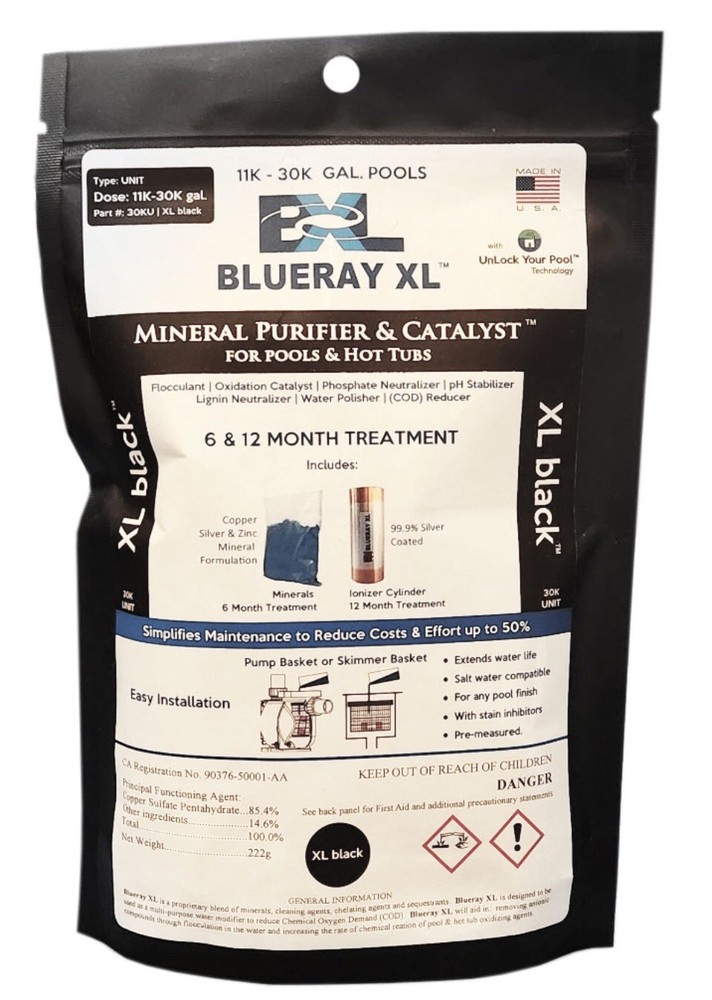 Blueray XL – Black Mineral Purifier 11K-30K Gallons Reduces Chemicals 50%