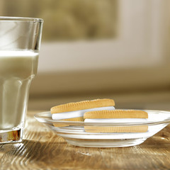 OREO Double Stuf Golden Sandwich Cookies, Party Size, 24.95 oz Free Shipping