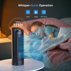 GRIDR Tower Fan FTS006R Bladeless 13″ 3 Speeds, 12hr Timer, Child Lock, Etc.