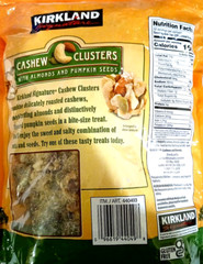 Kirkland Signature Cashew Clusters with Almonds & Pumpkin Seeds 32oz EXP 08/2024