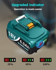 2Pack For Original Makita 18V 6.0Ah 18Volt LXT Lithium Battery BL1860 BL1860B