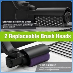 Electric BBQ Grill Brush – 2600mAh Rechargeable Cleaning Brush Wireless Cleaner