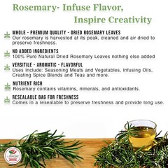 Dried Rosemary Leaves, Premium All Natural Herbs and Spices for Meat, 3 Oz …