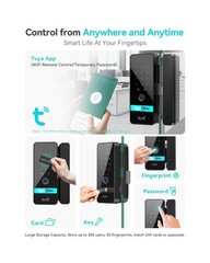 Smart Glass Door Locks for Frameless Glass Doors–Keyless Entry Deadbolts w