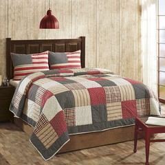Victory Americana **King Size** 3 Pc Quilt Set Cotton Patchwork Comforter+Shams