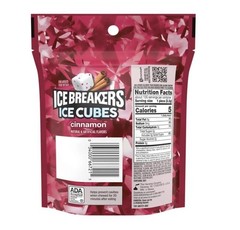 Ice Breakers Ice Cubes Cinnamon Sugar Free Chewing Gum,8.11 oz,100 Pieces.
