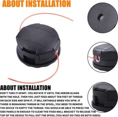 Universal Speed Feed Line Trimmer Head Weed Eater Trimmer For Husqvarna For Echo