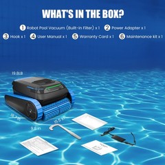 AIRROBO PC20 Robotic Pool Vacuum w/ APP Control for Floor, Walls and Waterline