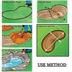 33X13ft Waterproof PVC Pond Liner Pond Liners Fish Liner Gardens Landscaping