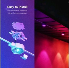 New Nanoleaf Smart Multicolor Permanent Outdoor Lights Smarter Starter Kit 100ft