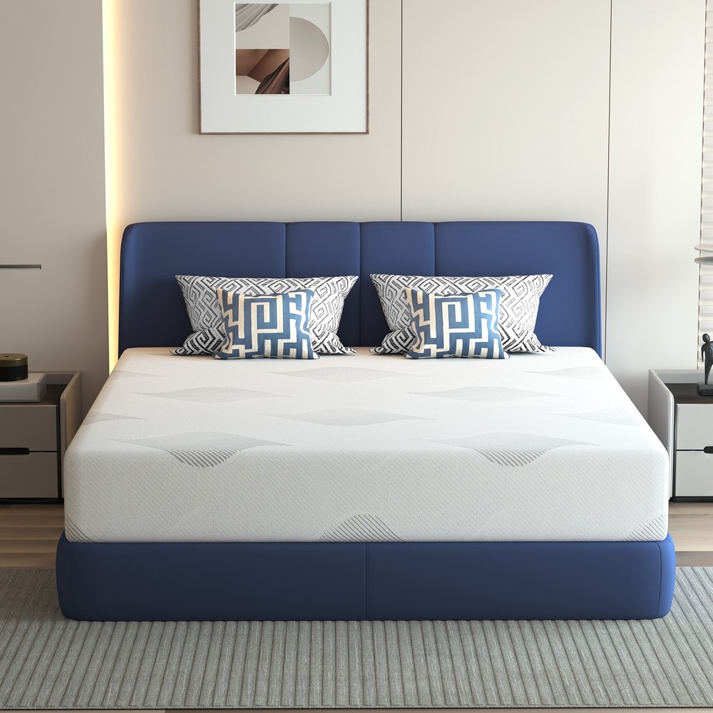Gel Memory Foam Mattress Medium Firm Mattress in a Box,Twin Full Queen King Size