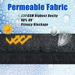 3′ 4′ 5′ 6′ 8′ x50′ Privacy Fence Screen Windscreen Garden Yard Mesh Shade Cover