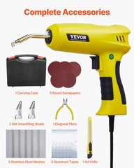 VEVOR Plastic Welder 220W Plastic Welder Gun Kit with 800 Staples & 56 Rods
