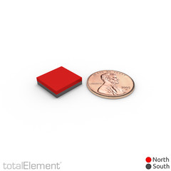 1/2 x 1/2 x 1/8 Inch Neodymium Rare Earth Block Magnets N52 (24 Pack)