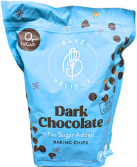 Bake Believe Dark Chocolate Baking Chips No Sugar Added 2 Lb Bag