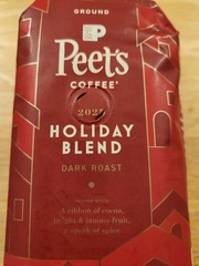 Peet’s Holiday Blend Dark Roast Ground Coffee 10 Oz Lot Of 3 Bags Exp 5/30/26