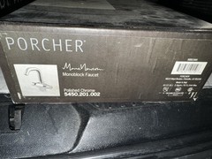 PORCHER 5450.201.002 MONOBLOCK SINGLE HOLE FAUCET, CHROME