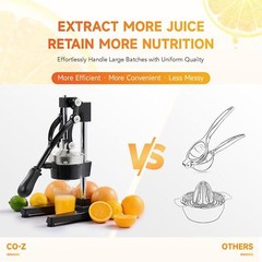 Commercial Citrus Juicer Squeezer Hand Press for Orange + a Stainless Steel Cup