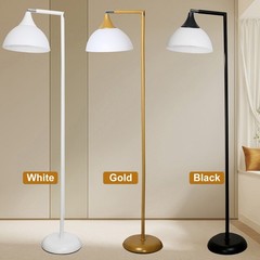Anrotix LED Floor Lamp Horn-Shaped Metal Standing Light Remote Dimmable Folding