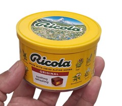 Ricola Swiss Alpine Herbs Candy Original Flavor 100g Tin Soothing Refreshing