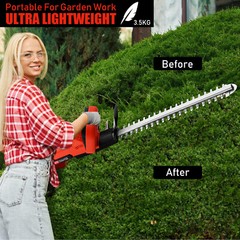 Hedge Trimmer for Milwaukee 21V Battery Cordless Electric Hedge Bush Trimmer US