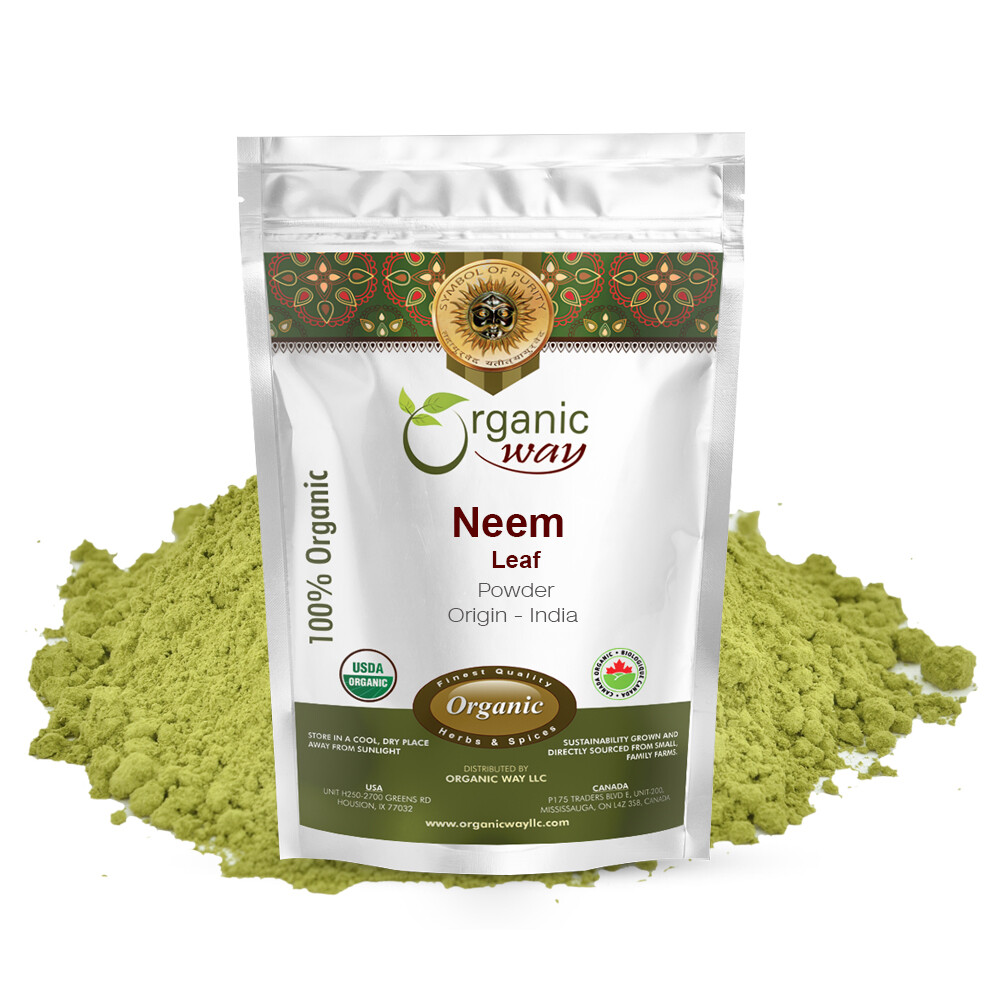 Organic Way Neem Leaf Powder – Organic, Kosher & USDA Certified