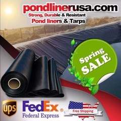 Pond Liner 1×1 35×35 35×40 35×50 35×60 35x100Spring sale, Any size,Free Shipping