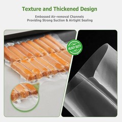 8″x50′ 11″x50′ Vacuum Sealer Rolls Commercial Grade Food Saver Storage Bags 4Mil