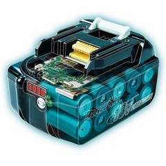 Makita BL1860B-2 18V 6 Ah LXT Li-Ion Battery w/ LED Charge Level Indicator, 2 Pk