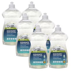 Ecos Pl9721/6 Dish Soap, Hand Wash, 25 Oz, Bottle, Liquid, Unscented,