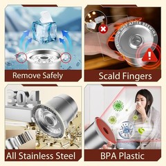 4 Pack Reusable K Cups Keurig 1.0 Stainless Steel Coffee Pod Filter BPA Free