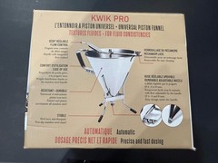 de Buyer KWIK PRO Piston Funnel 1.6qt – Stainless Steel Kitchen Funnel W/Stand
