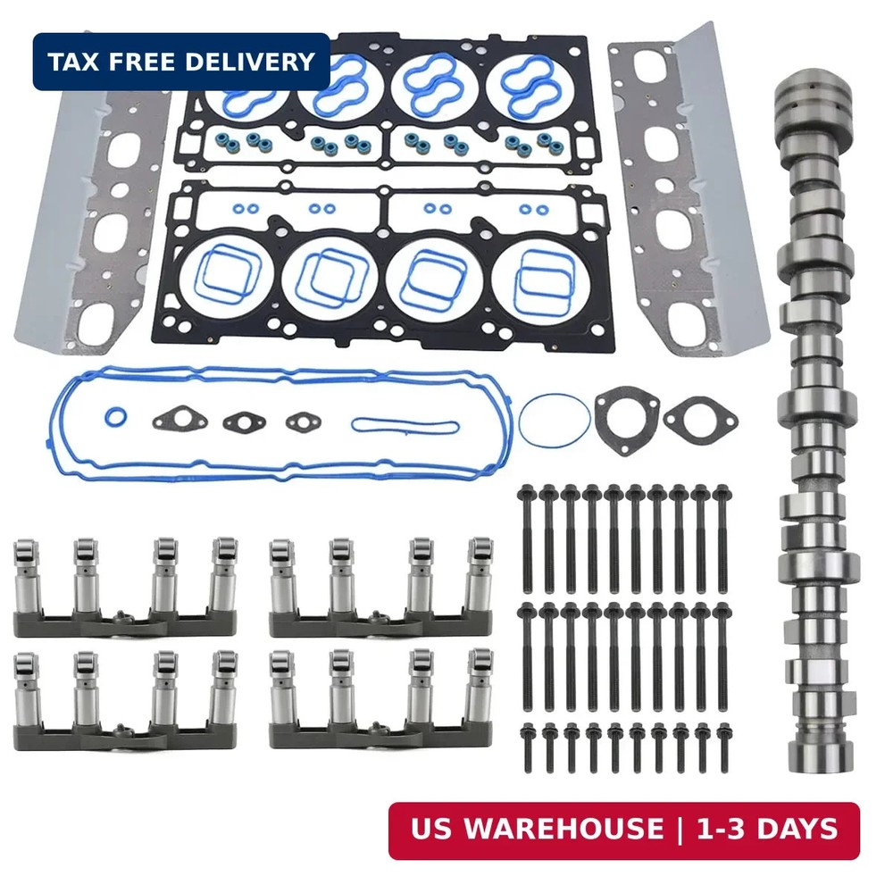 Non MDS 5.7 HEMI Lifters Camshaft Kit w/Head Gasket Replacement for 2010-2018 Ch