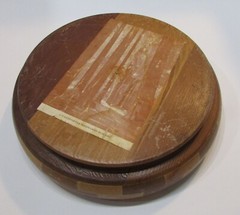 Vintage 1940’s California Redwood Nut Cracker Bowl Standard Specialty Company