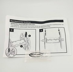 NEW OEM SUNCAST Hose Reel Out Tube (Brass) + In Tube Retainer Clip (Brass)