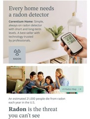 Airthings Corentium Home Digital Radon Gas Detector