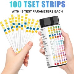 16 in 1 Water Test Kit Strips 100 Count Home Drinking Tap Water Quality Test US