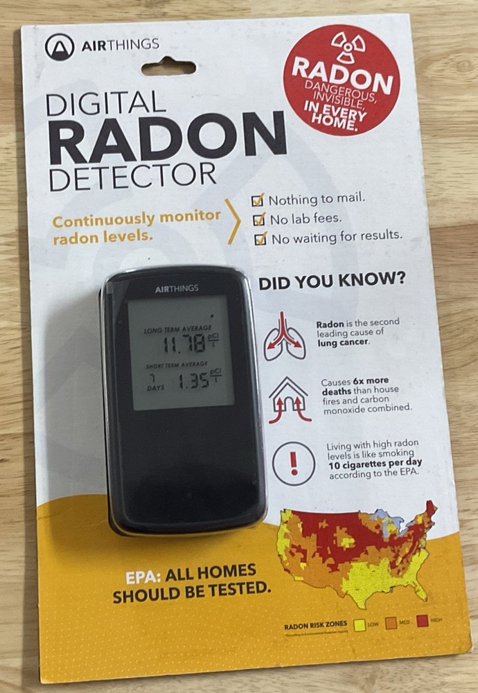 New Airthing Digital Radon Detector Continuous Radon Monitoring for Your Home