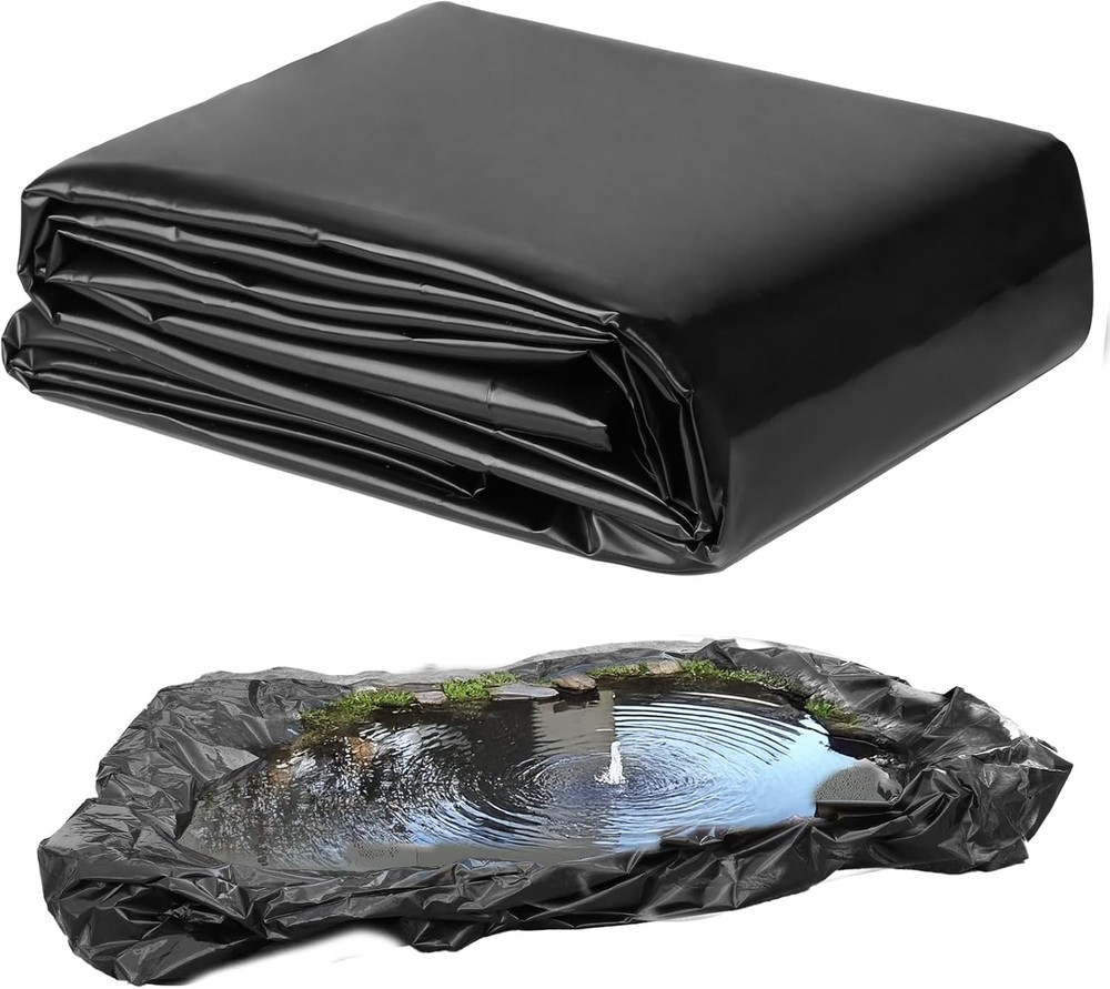 26*33FT Black HDPE Pond Liner Pond Liners Waterproof Fish Liner For Water Garden