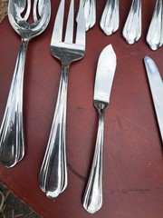 Waterford LINEAR 18/10 Stainless Flatware Vietnam Lot Of 25 Pieces