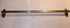 1920’s Antique Towel Bar Solid Nickel Silver / White Brass 3 lb 9 oz 27 5/8 Inch