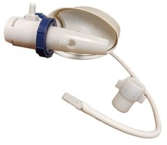 Porcher Heavy duty European Style Fill Valve for Low Profile Toilets w Adapter